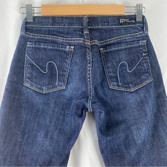 Citizens of Humanity By Jerome Dahan Dita Jeans Petite Bootcut Size 24 Blue Wash - Picture 7 of 16